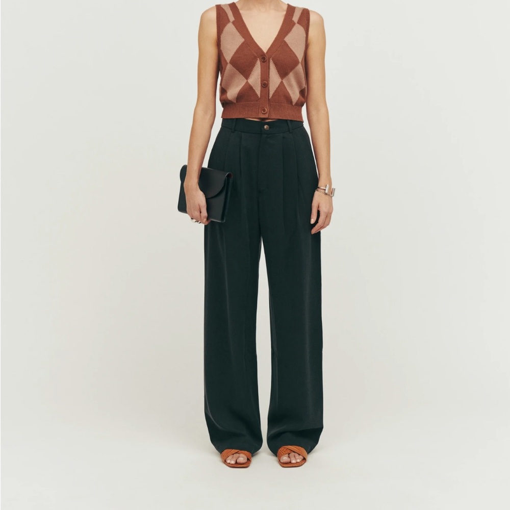 Reformation Petite Mason Pants in Black